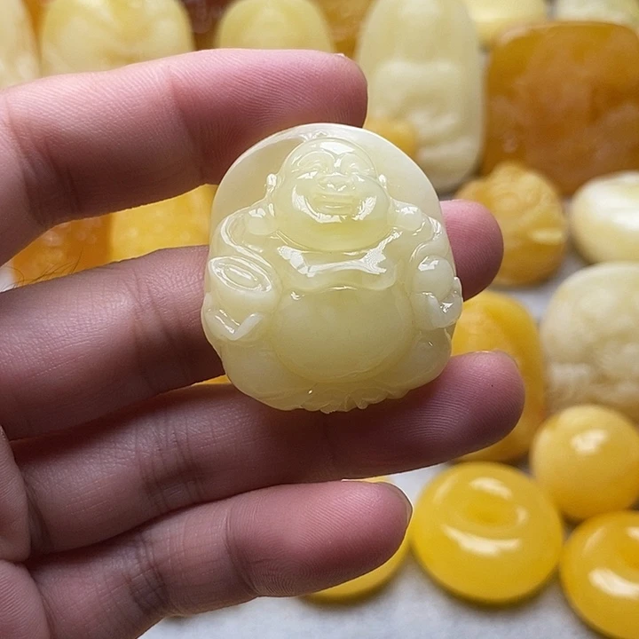 琥珀颈饰未镶嵌琥珀蜜蜡吊坠