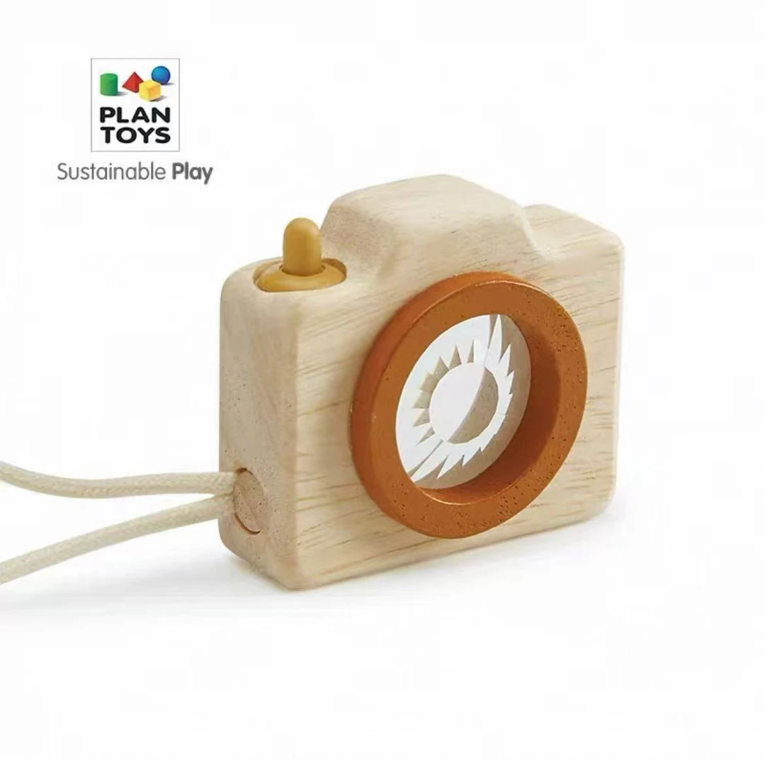 plantoys 万花筒木制相机 儿童玩具