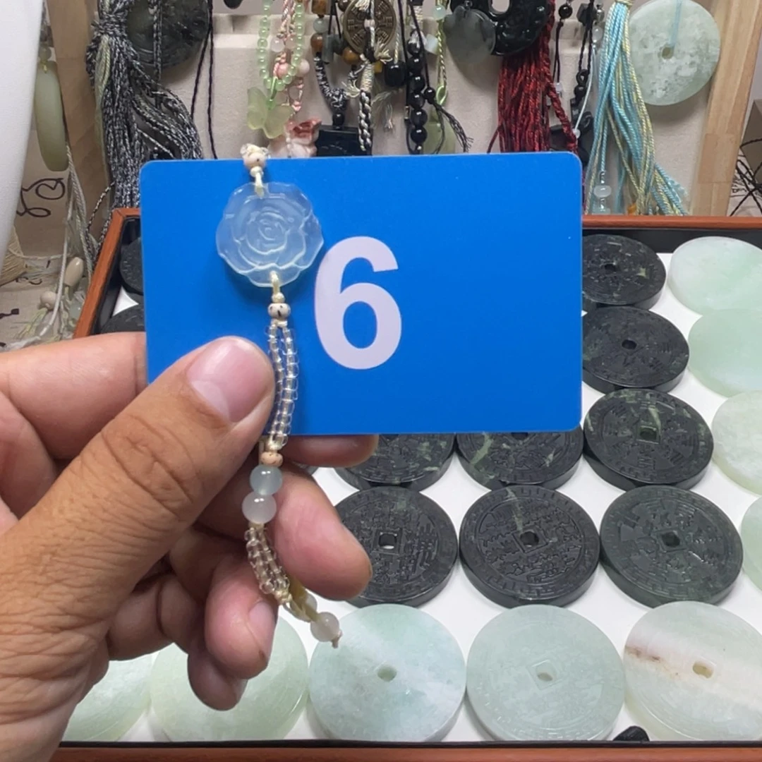 花***城蛇纹石玉合金手链
