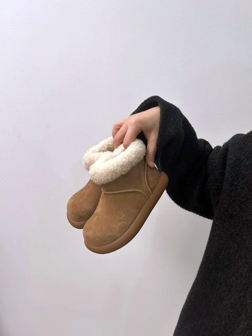 【拉链穿脱】【牛皮】冬~大土豆冬新款新款女童保暖男童雪地靴1154