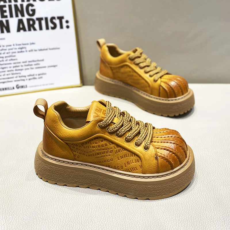 2025秋冬新款男鞋贝壳头纯色单棉同款舒适加绒加厚保暖时尚休闲鞋