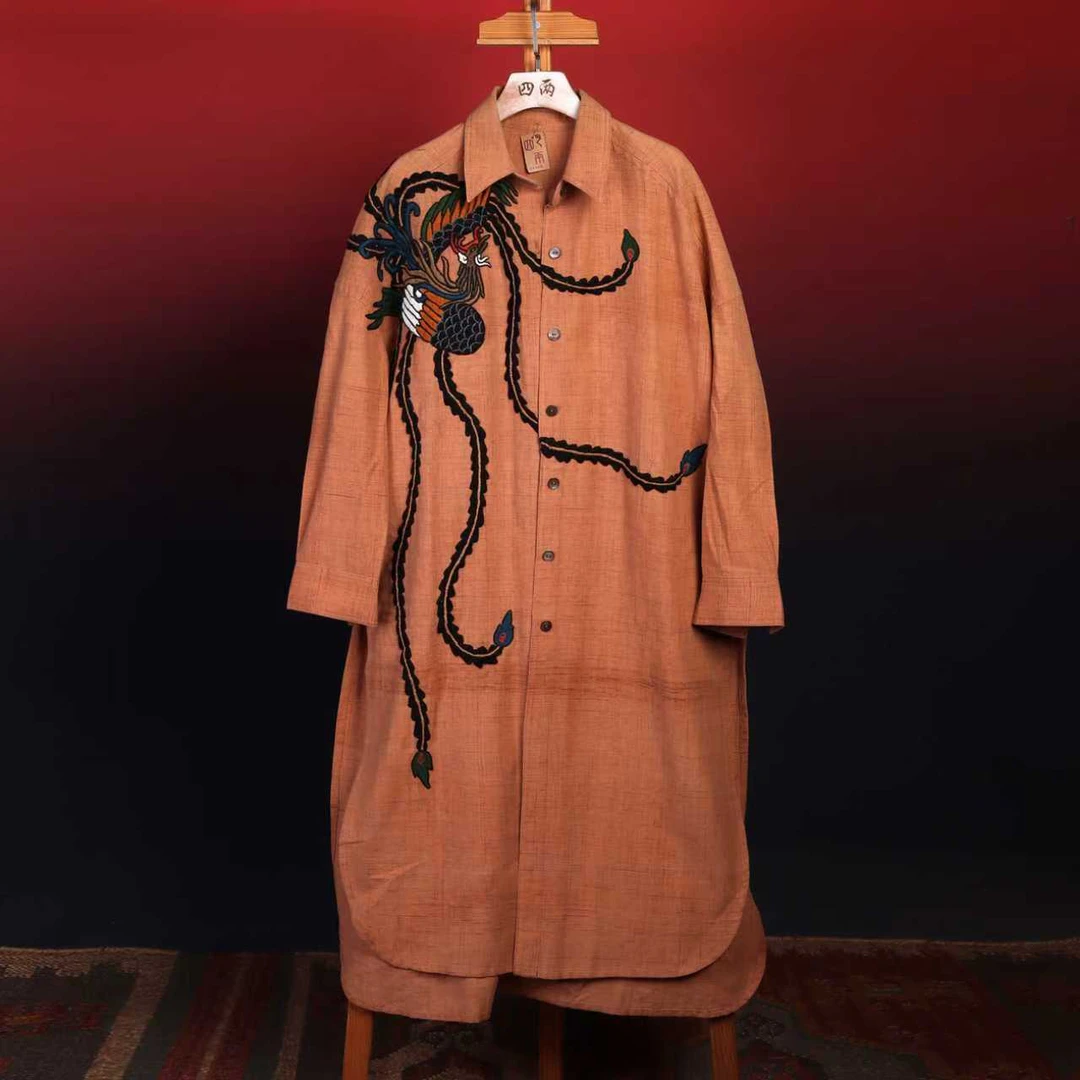 四两泰国Najai手工织布长款衬衫