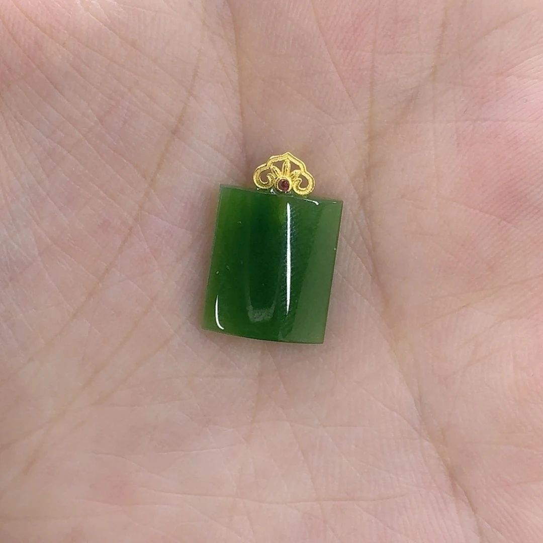 和田玉18K金镶嵌颈饰L***丹