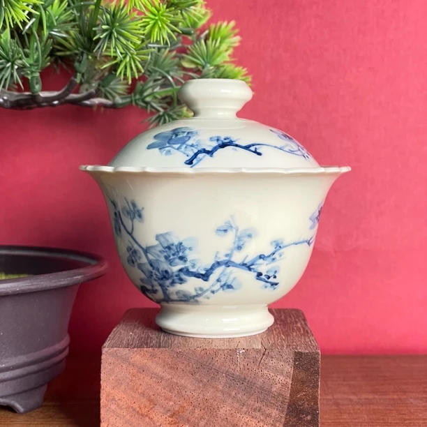 觅纤 树梅花口盖碗 MQ341