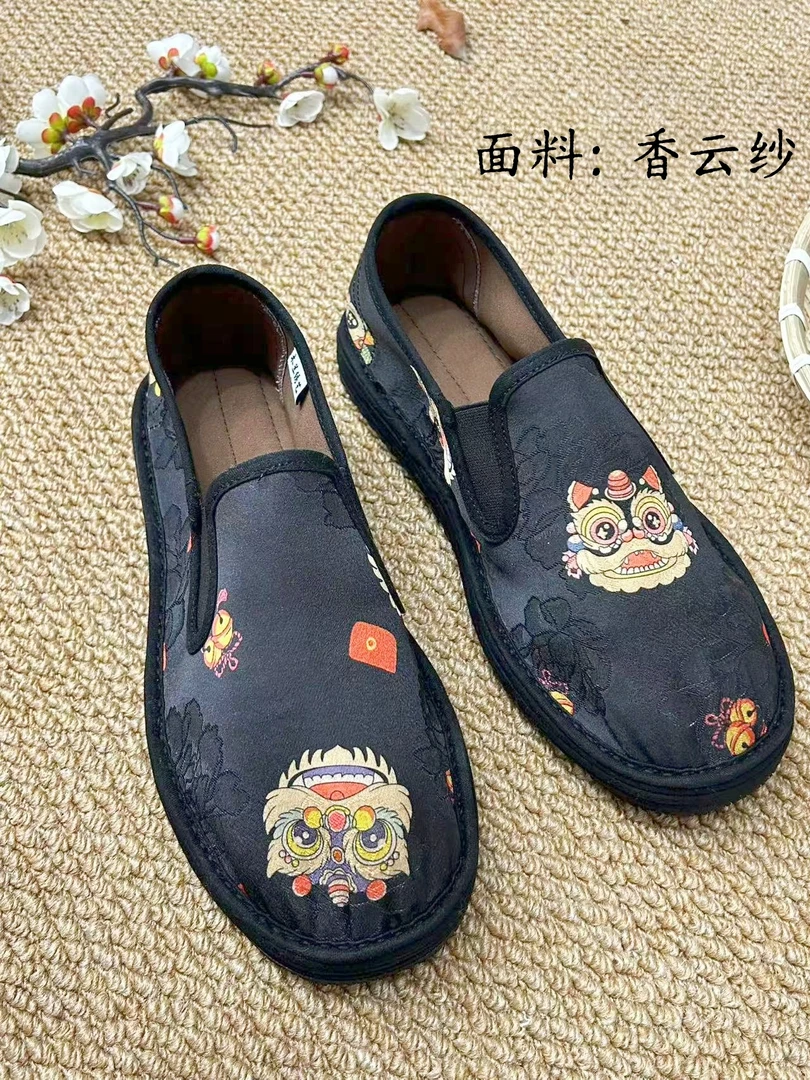 【福狮—三片男鞋】布鞋中国风夏季千层底布鞋中式老北京布鞋复古