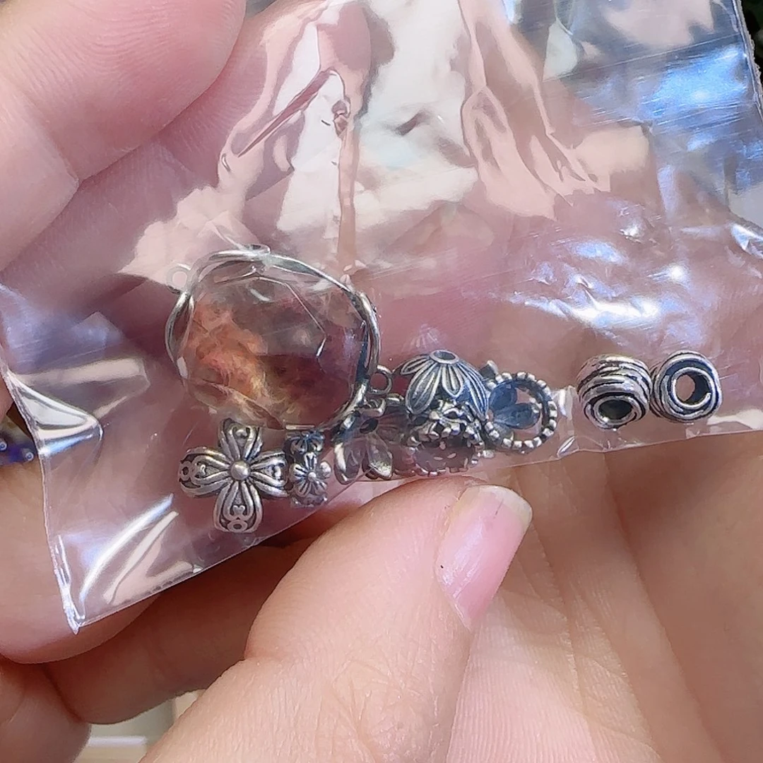 水晶手串未镶嵌●***吖兔毛团随形