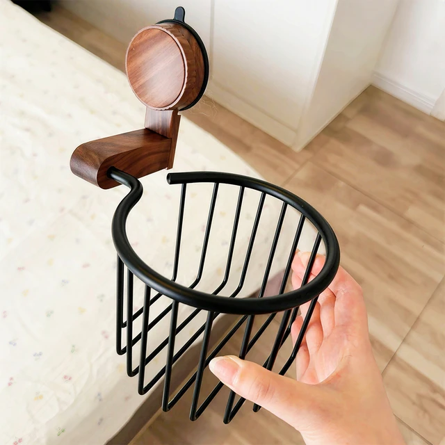 卫生纸吸盘置物架胡桃木厕所浴室壁挂式免打孔卫生间洗脸巾卷纸架