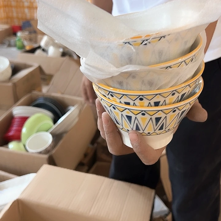 正品秋实5英寸斗笠碗4只