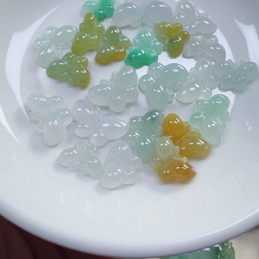 翡翠散珠蝴蝶一个 多样性发货
