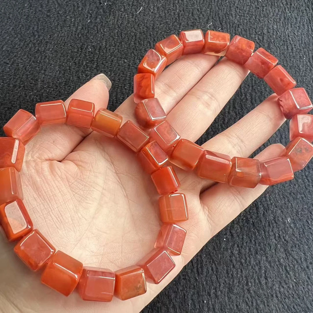 【玉经纶】175896/Q55-南红手串-多样性发其一