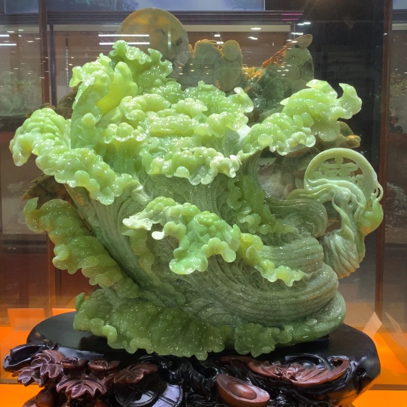 【闪购商品】未镶嵌蛇纹石玉摆件覆膜