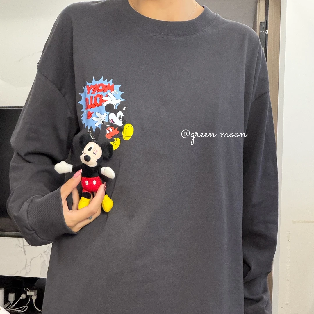 【微笑搭讪】可爱少女甜酷卡通印花卫衣慵懒风韩版ins