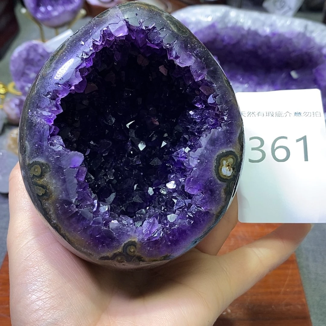 紫晶珠宝半成品未镶嵌