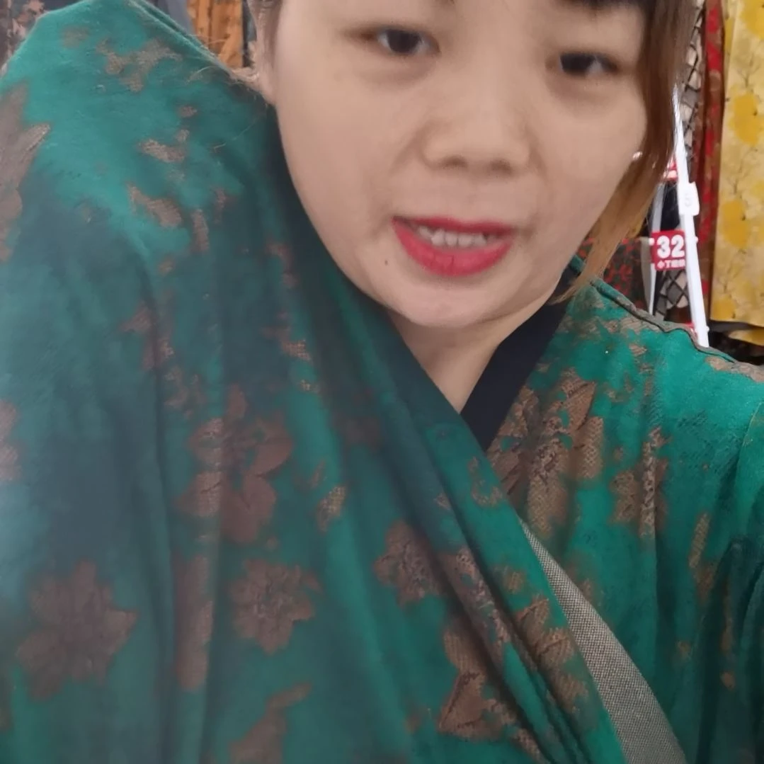 混纺三米绿色百合单面奥绒
