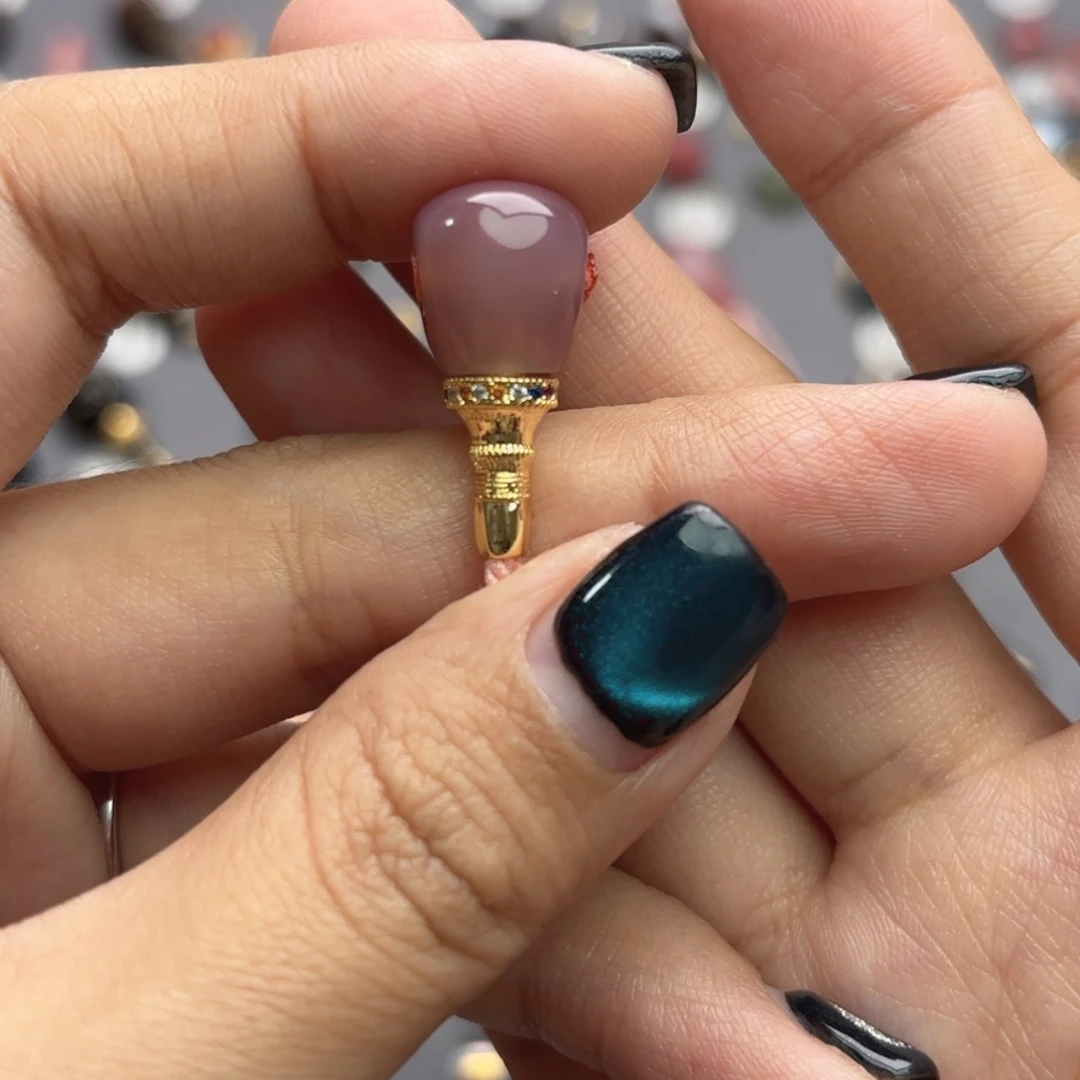 玛瑙/玉髓未镶嵌文玩配饰适配4/7mm的串