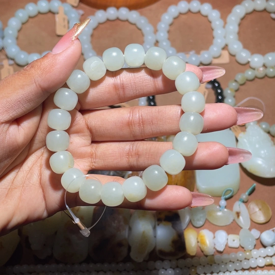 和田玉未镶嵌手链