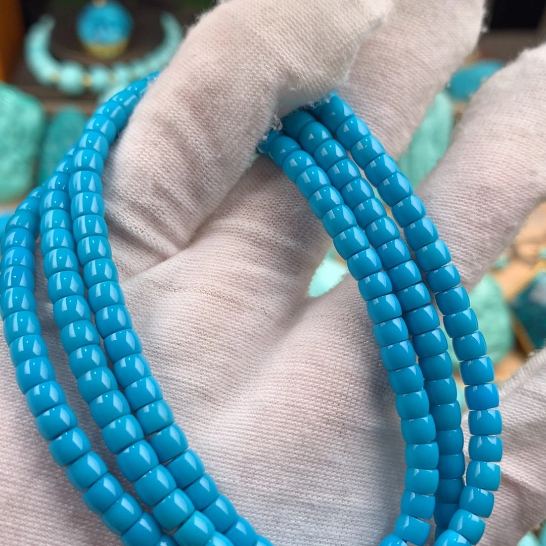 绿松石未镶嵌108直切