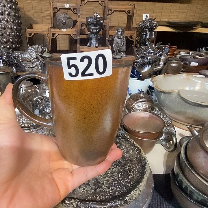 高温柴烧陶泥可乐杯