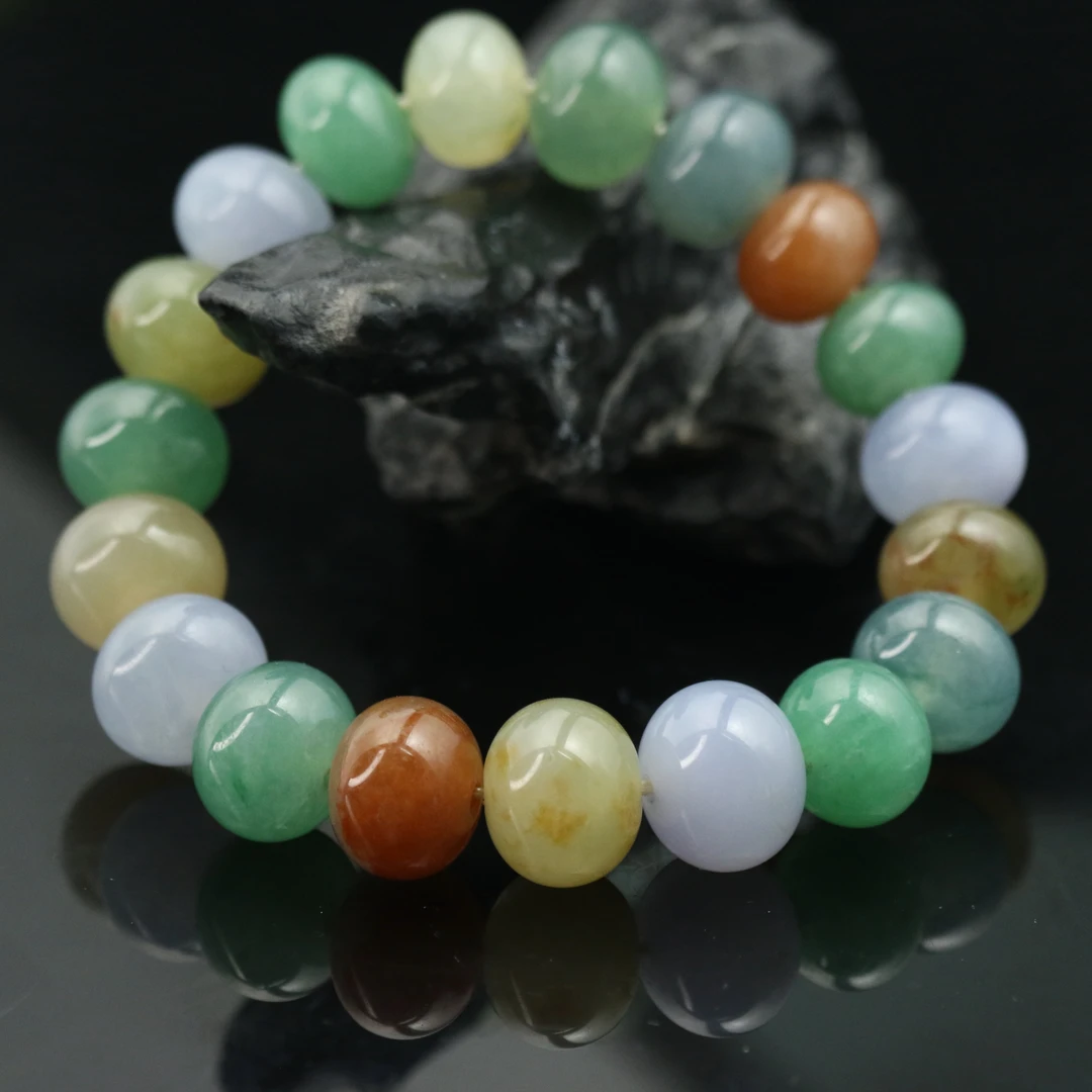 FC54天然缅甸翡翠A货多宝珠串/901042/保利厦门拍卖