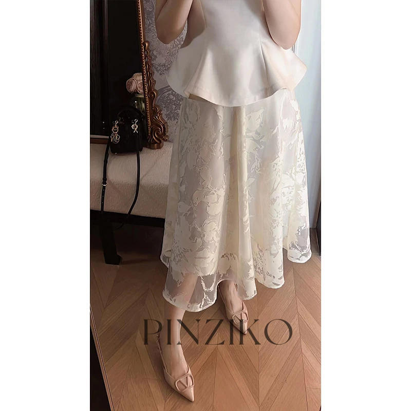 【年终宠粉大促】【PINZIKO】油画~百搭休闲半身裙TJA315