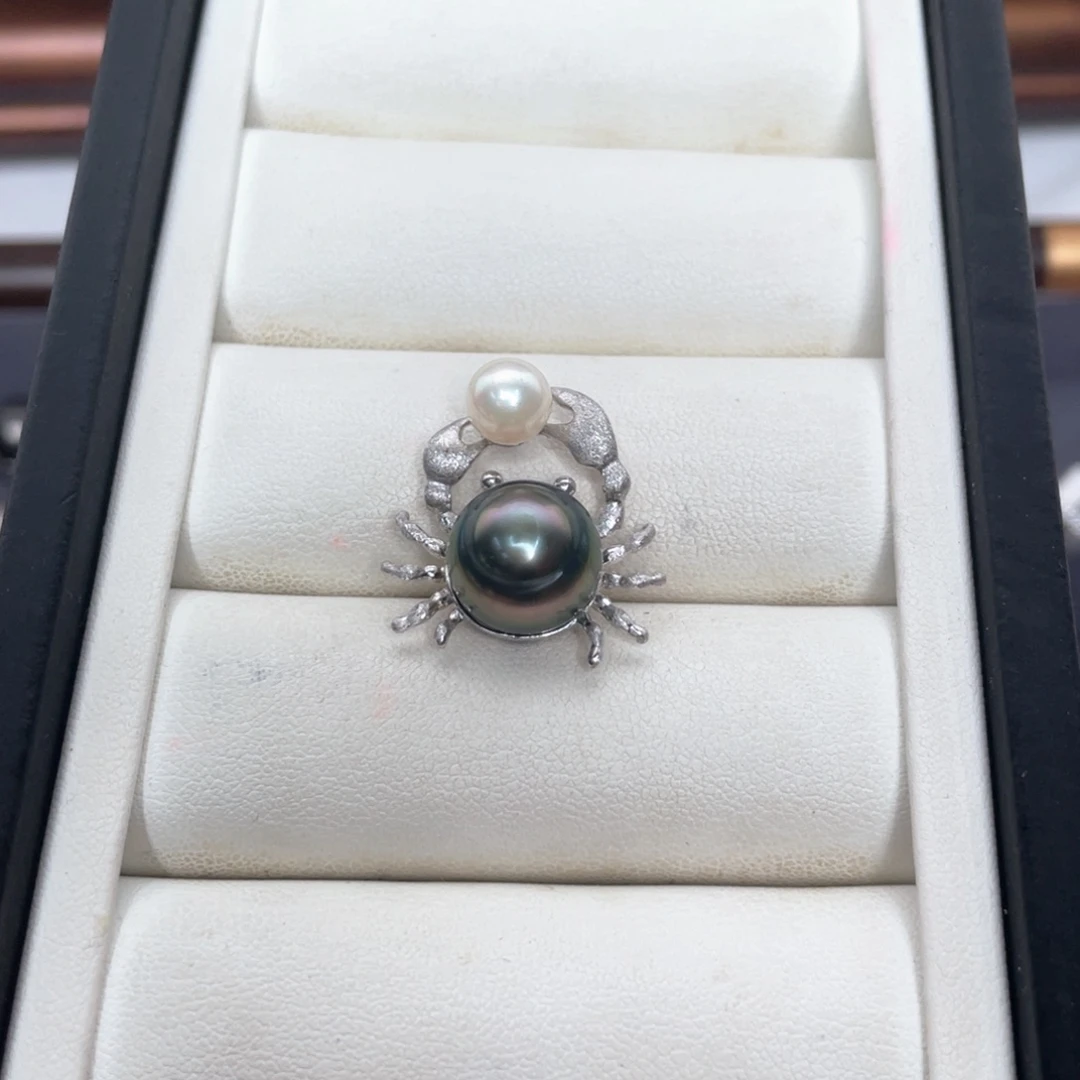 银S925镶嵌颈饰海水珍珠