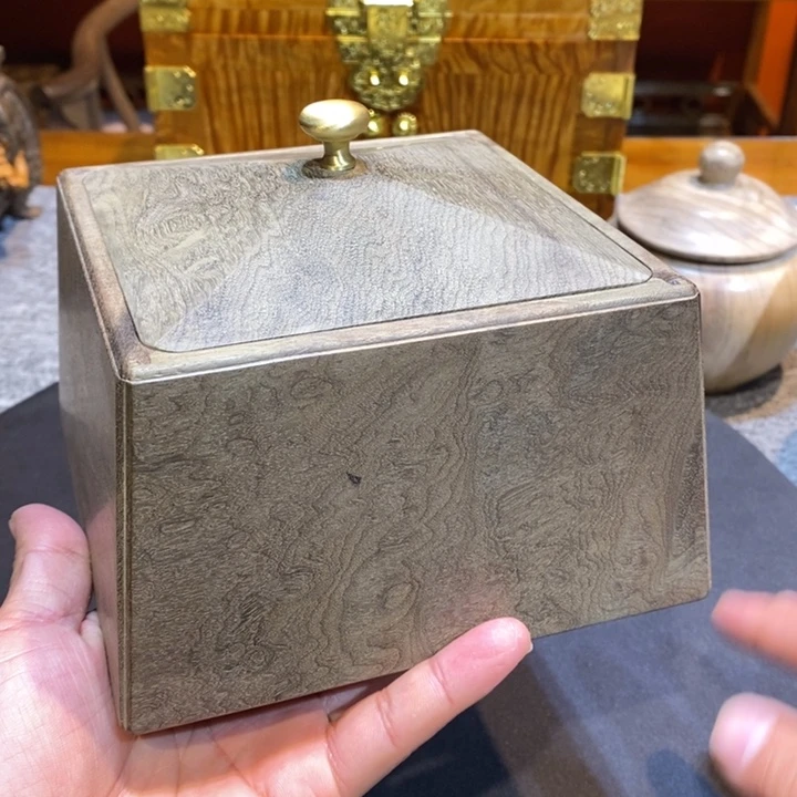金丝楠阴沉木中方盒22