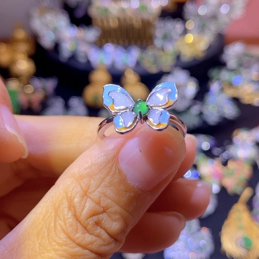 【闪购商品】翡翠挂件银S925镶嵌