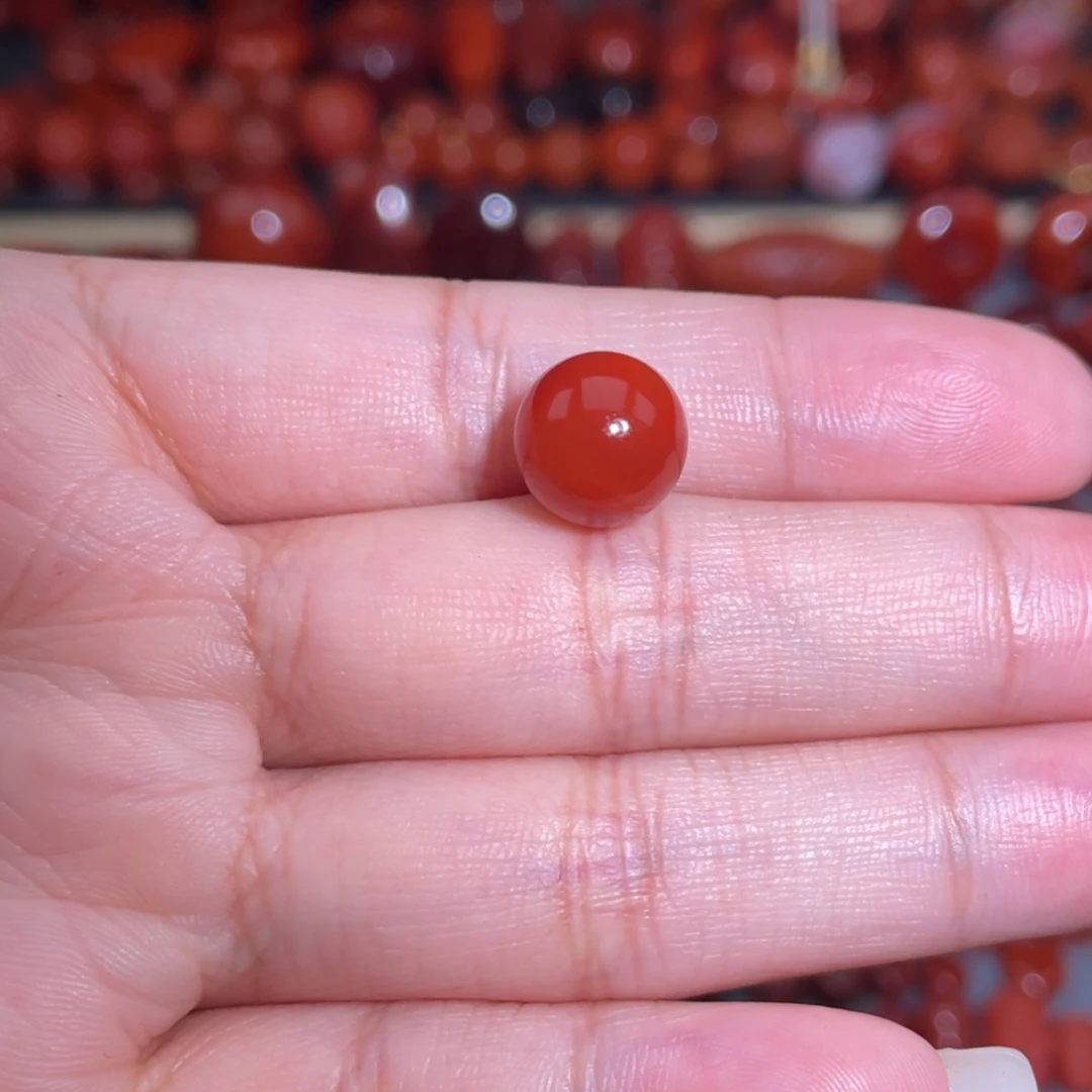 南红玛瑙未镶嵌瓦西圆珠10.3mm