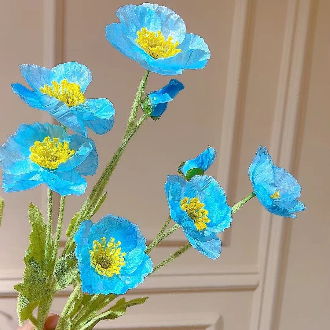 仿真蓝色美人花家居饰品装饰