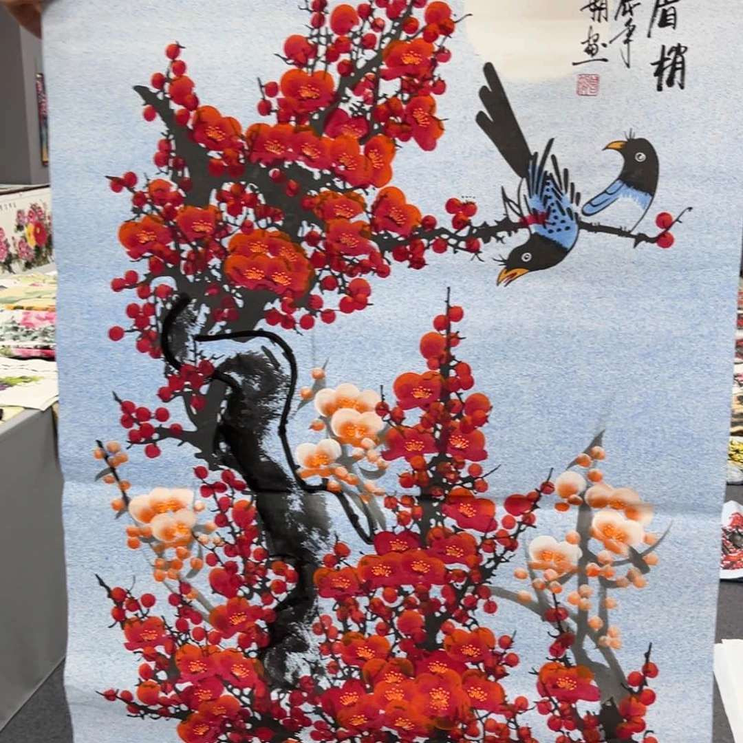 国画国画老师手绘作品