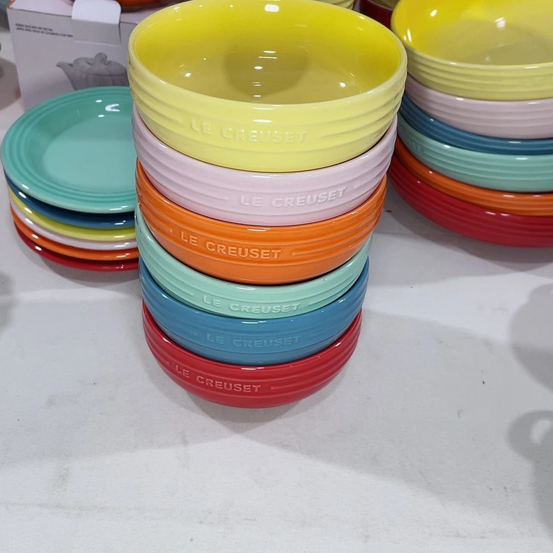 瓷片微瑕陶瓷餐具家用  精品5寸六个
