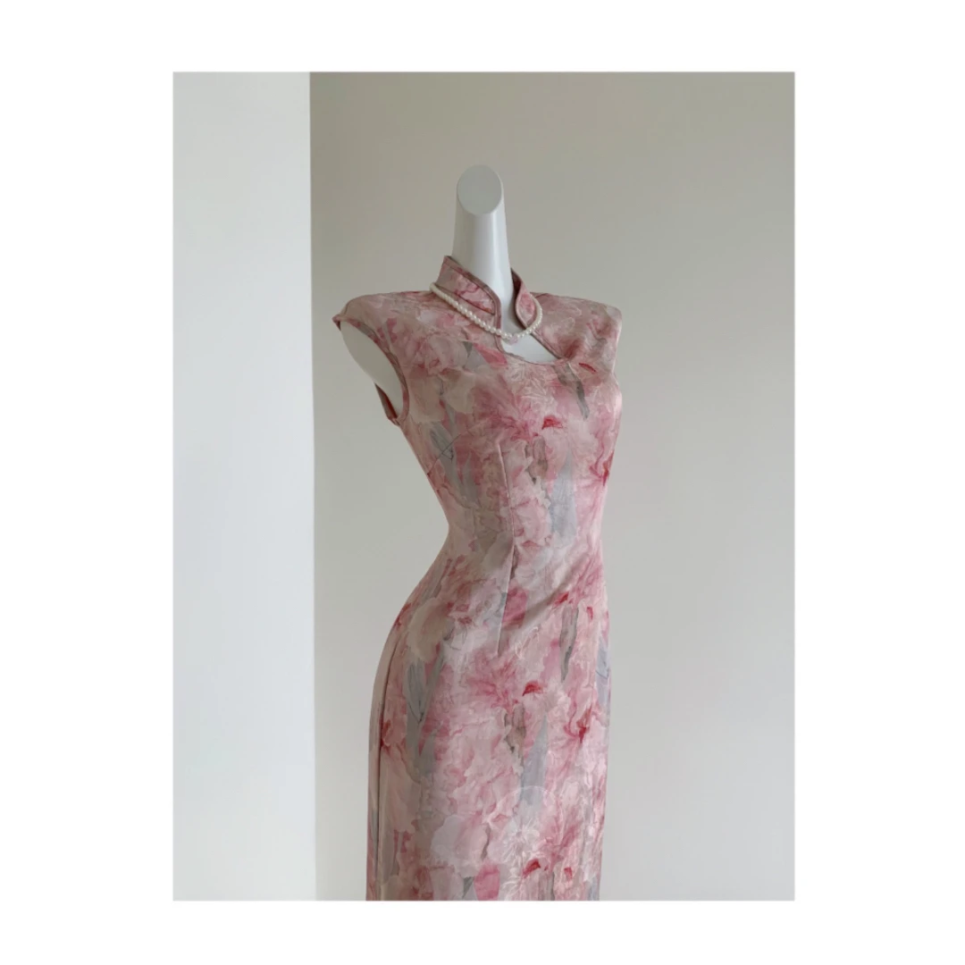 【桃夭】2025新款国风新中式旗袍年轻款日常可穿连衣裙