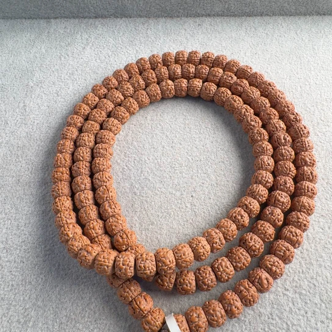 金刚菩提吊坠红皮盘龙