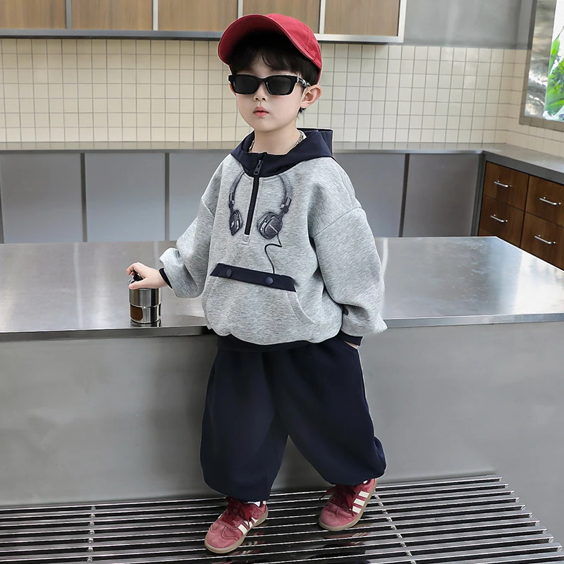 男童春秋款卫衣套装2025新款儿童休闲爆款洋气卫衣长袖春秋季套装