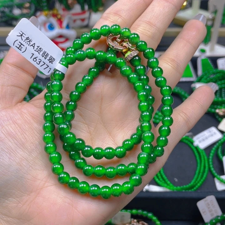 翡翠未镶嵌颈饰高货项链6