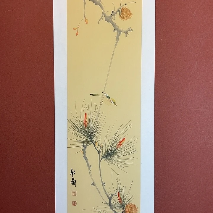 国画听兰老师花鸟
