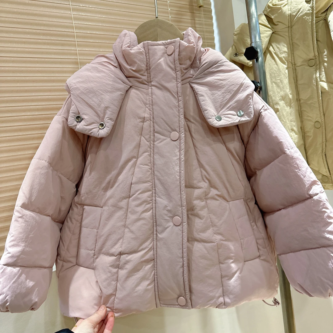 E柱。8803橘子冬款中童时尚潮流百搭女童外套