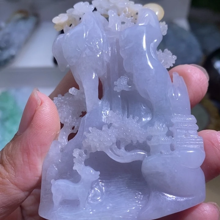 【闪购商品】颈饰未镶嵌翡翠山水