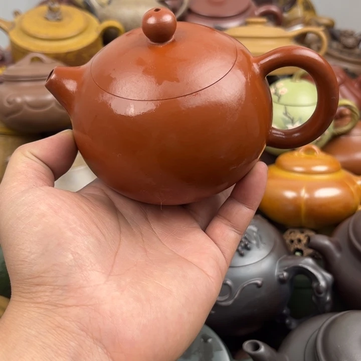 茶壶紫砂紫砂壶口崩砂