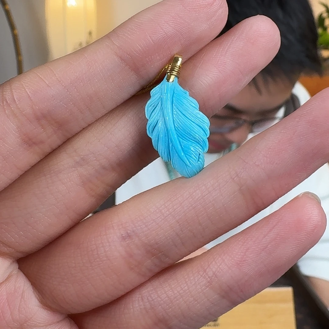 绿松石18K金镶嵌珠宝奇石