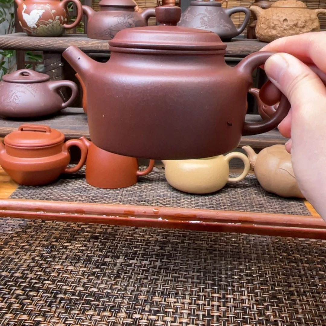茶壶紫砂宜兴原矿紫砂手工制250