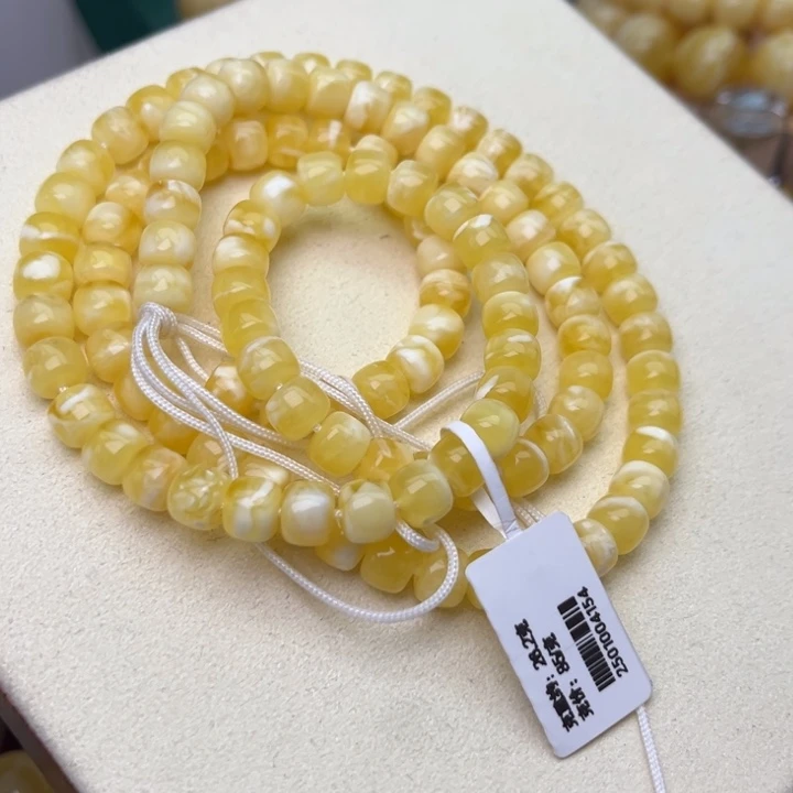 蜜蜡颈饰未镶嵌7+老型108