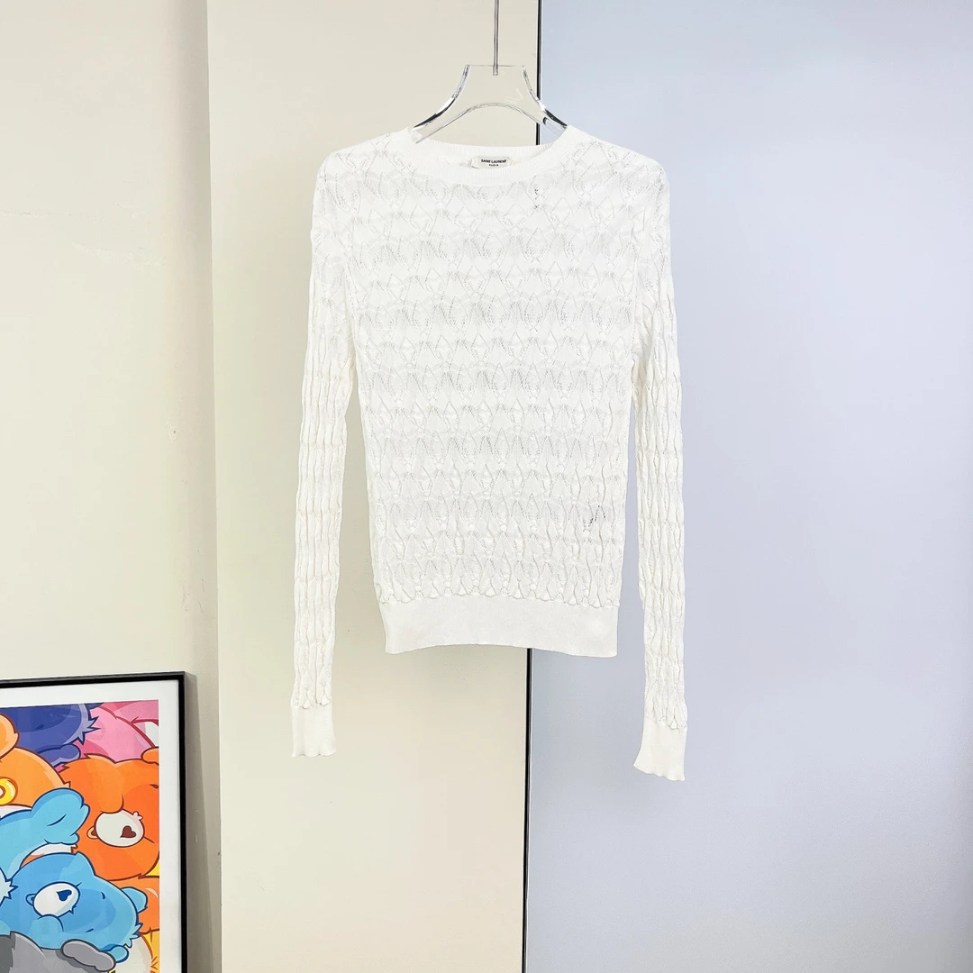 95新 YSL/圣罗兰 套头针织衫 /XS码/Xsp33074