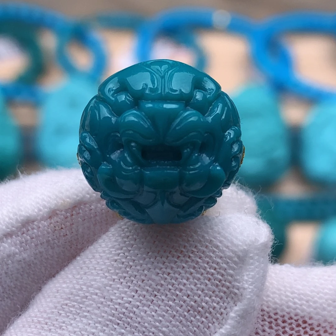 绿松石未镶嵌珠宝奇石15.5mm