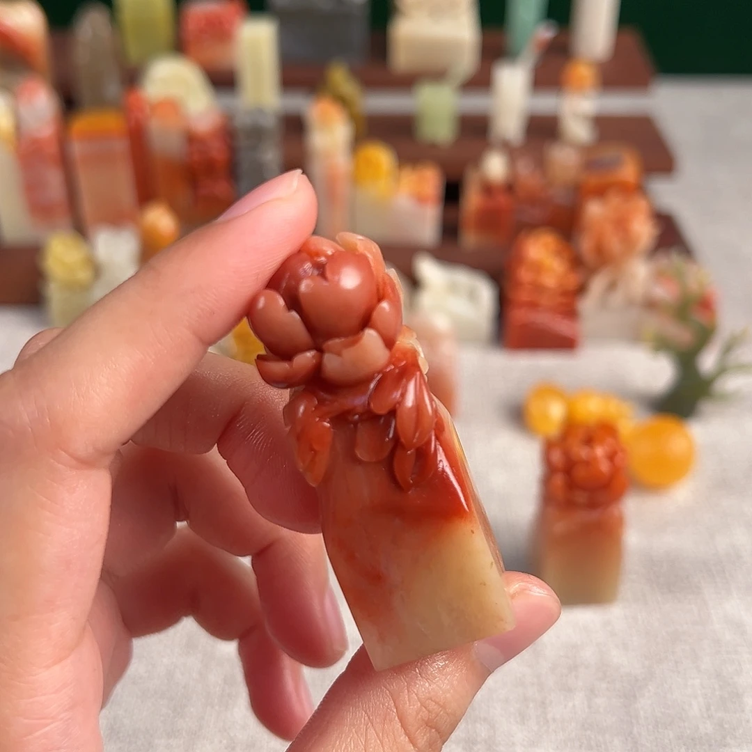 老挝石印石包4字篆刻