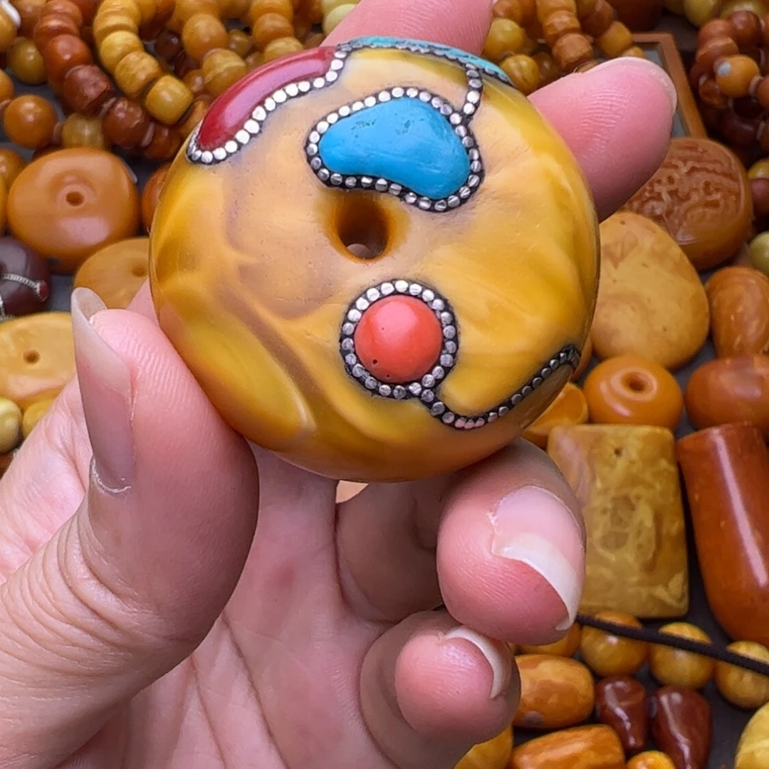 大****蜜蜡银S925镶嵌珠宝奇石