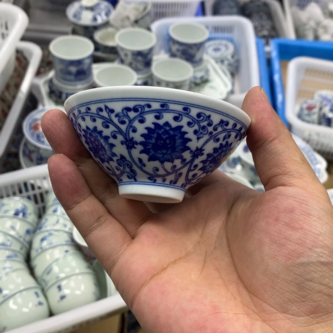 景德镇陶瓷斗笠80毫升
