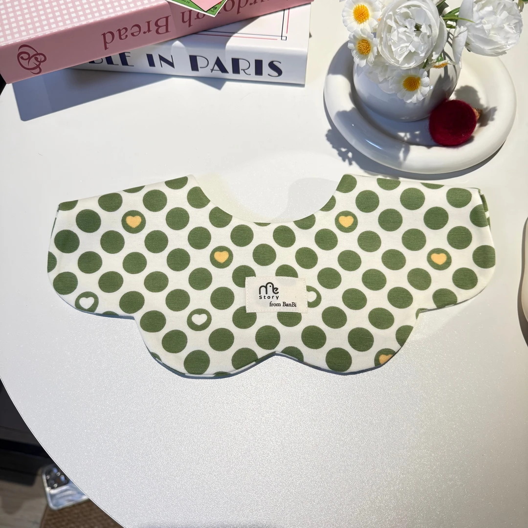 [013]高定高定婴儿口水巾花瓣围兜新生儿防吐奶柔软透气围嘴