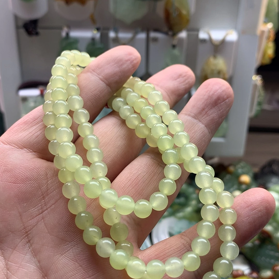 【闪购商品】蛇纹石玉未镶嵌颈饰