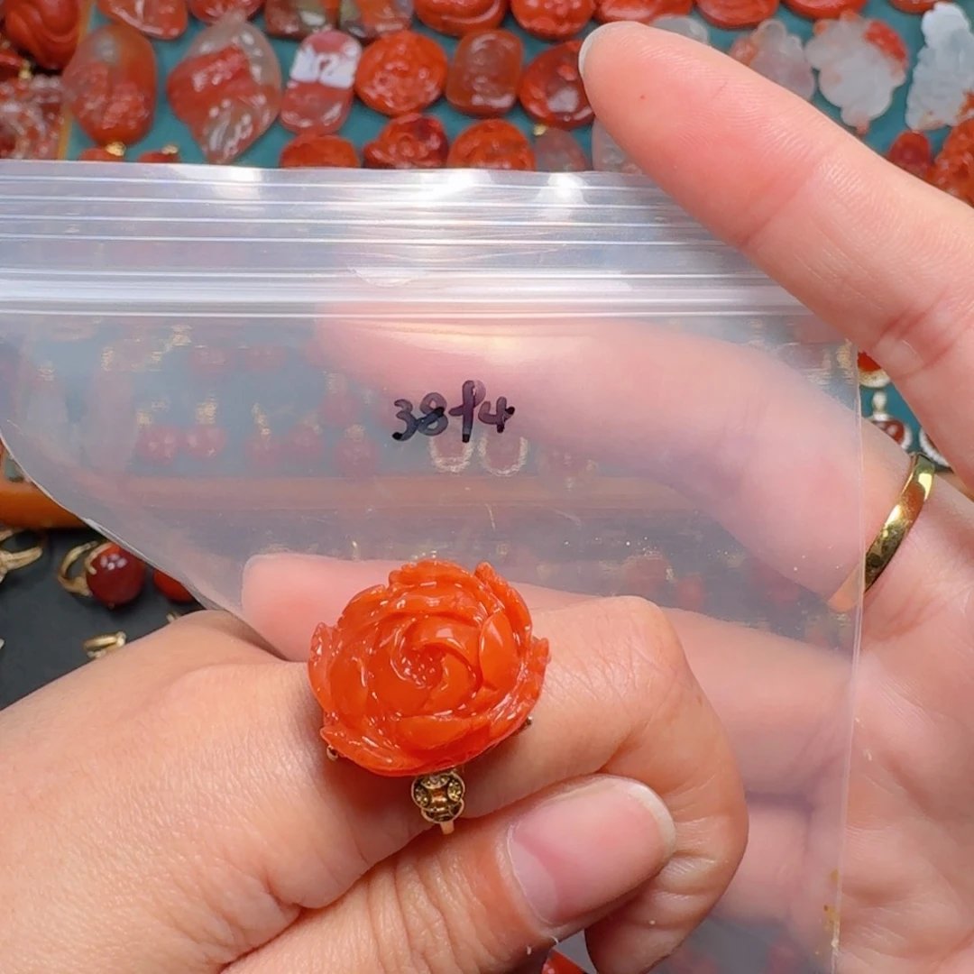 南红玛瑙南红银S925镶嵌